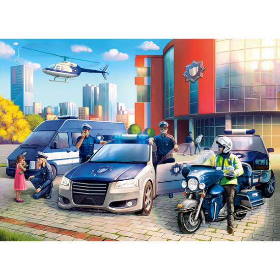 Castorland Polizeistation Puzzle 100 Teile