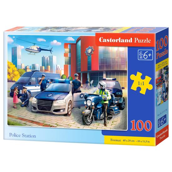 Castorland Polizeistation Puzzle 100 Teile