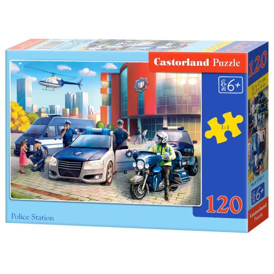 Castorland Police Station Puzzle mit 120 Teilen
