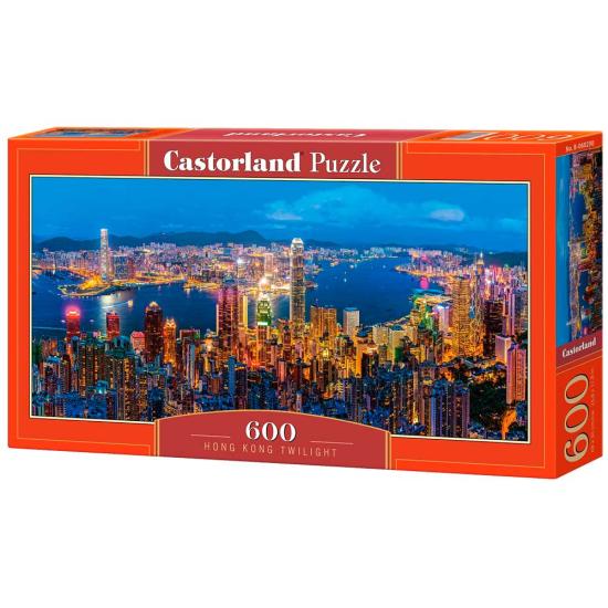 Castorland Twilight in Hong Kong 600-teiliges Puzzle