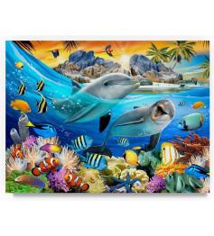 Castorland-Delfine in den Tropen Puzzle 100 Teile