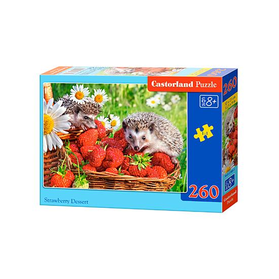 Castorland Igel und Erdbeeren Puzzle 260 Teile