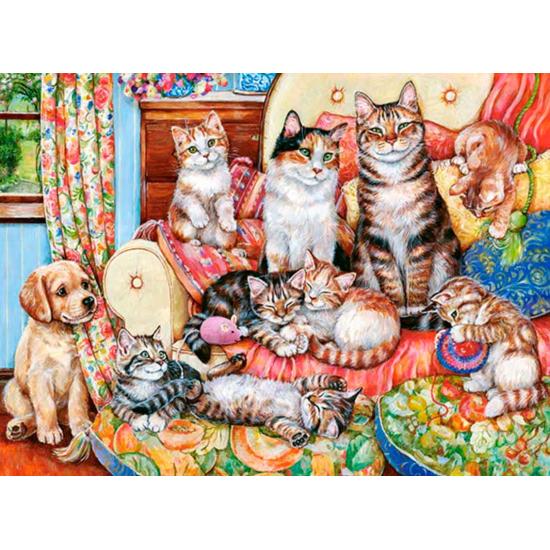 Castorland Katzenfamilien-Puzzle 300 Teile