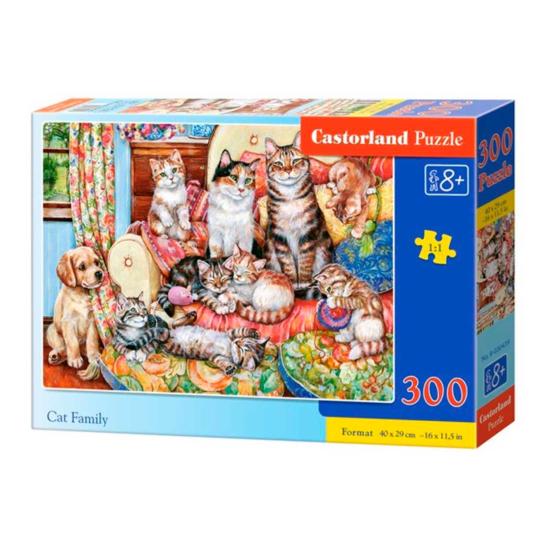Castorland Katzenfamilien-Puzzle 300 Teile