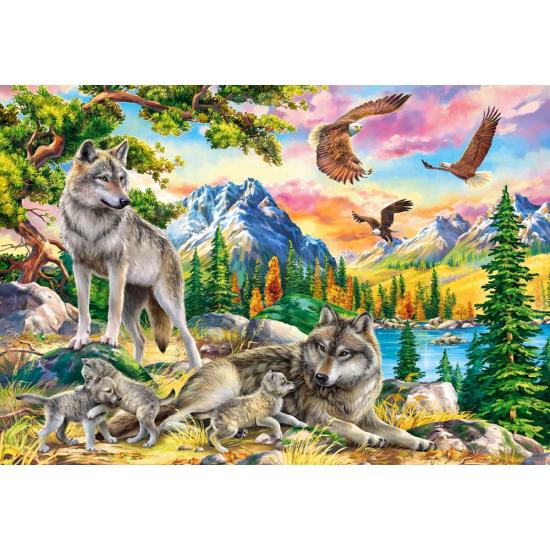 Castorland Familie der Wölfe und Adler Puzzle mit 1000 Teilen Castorland Familie der Wölfe und Adler Puzzle mit 1000 Teilen