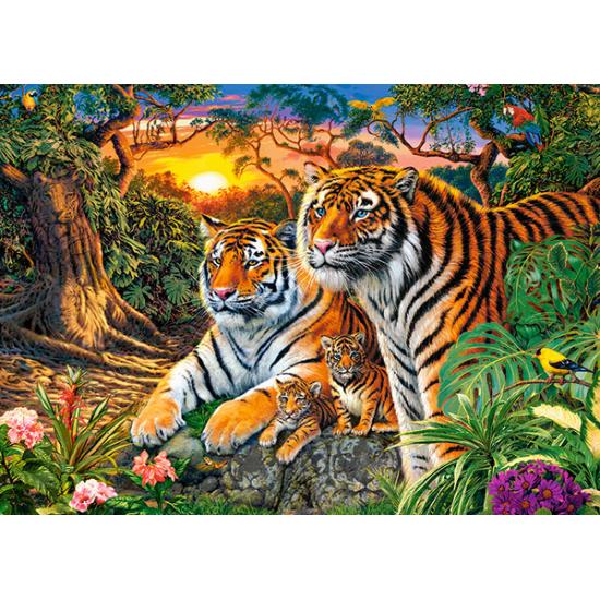 Castorland Tiger Family Puzzle mit 180 Teilen.
