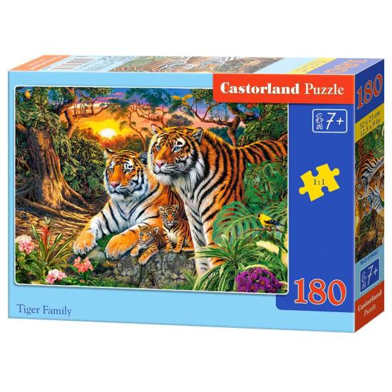 Castorland Tiger Family Puzzle mit 180 Teilen.