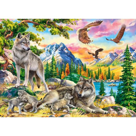 Castorland Familie der Wölfe und Adler Puzzle 300 Teile Castorland Familie der Wölfe und Adler Puzzle 300 Teile
