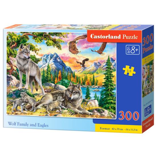 Castorland Familie der Wölfe und Adler Puzzle 300 Teile Castorland Familie der Wölfe und Adler Puzzle 300 Teile