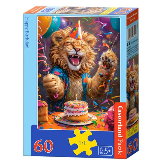 Puzzle Castorland Alles Gute zum Geburtstag, Leon 60 Teile