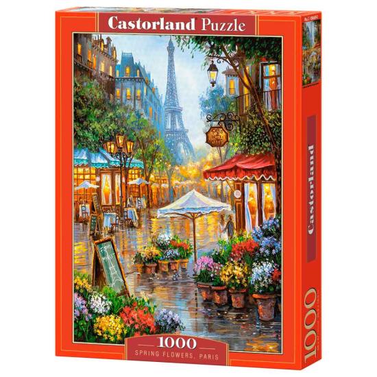 Castorland Frühlingsblumen, Paris 1000-teiliges Puzzle