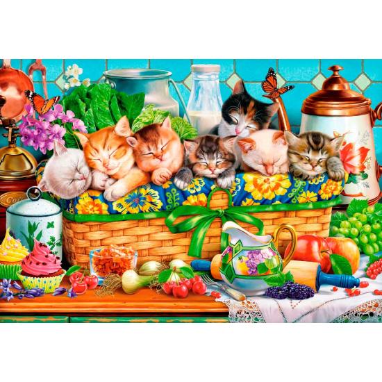 Castorland Kittens Sleeping Puzzle mit 1000 Teilen Castorland Kittens Sleeping Puzzle mit 1000 Teilen
