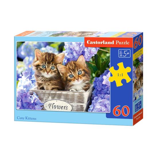 Castorland Schöne Kätzchen Puzzle 60 Teile