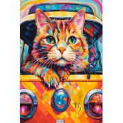 Puzzle Castorland Katze Im Bus 1000 Teile