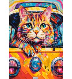 Puzzle Castorland Katze Im Bus 1000 Teile