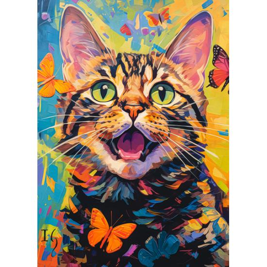 Puzzle Castorland Glückliche Katze 260 Teile