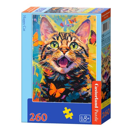 Puzzle Castorland Glückliche Katze 260 Teile