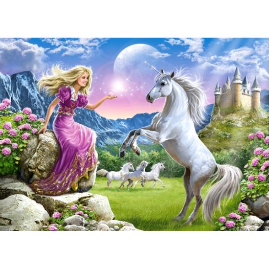 Castorland Puzzle Spielen mit dem Einhorn 180 Teile