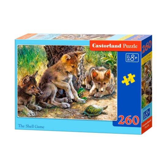 Castorland-Puzzle „Spielen mit einer Schildkröte“ mit 260 Teilen