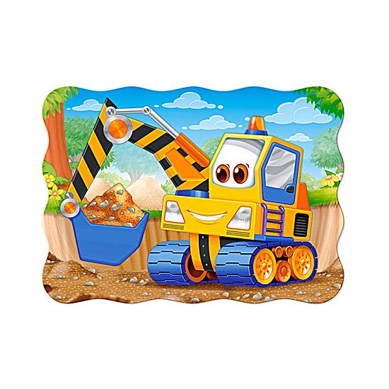 Castorland Der gelbe Bagger, 30-teiliges Puzzle