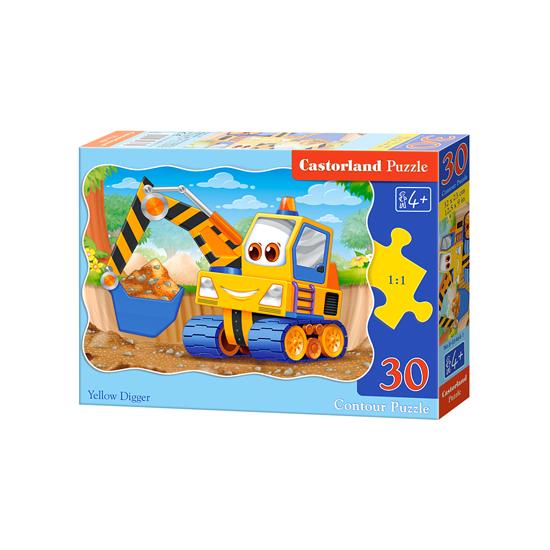 Castorland Der gelbe Bagger, 30-teiliges Puzzle