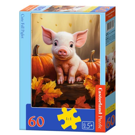 Puzzle Castorland Süßes Herbstferkel 60 Teile