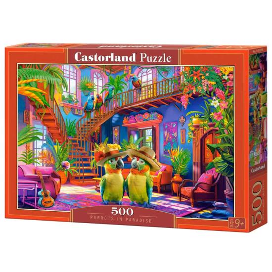 Puzzle Castorland Papageien Im Paradies 500 Teile