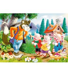 Castorland Puzzle Die drei kleinen Schweinchen 60 Teile