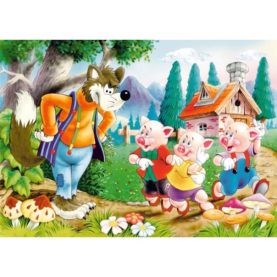 Castorland Puzzle Die drei kleinen Schweinchen 60 Teile