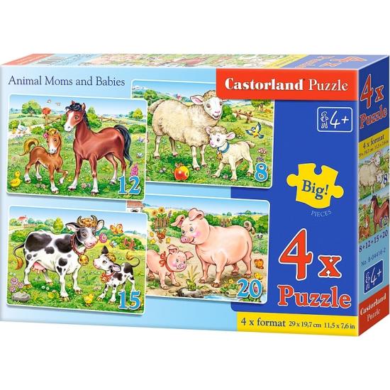 Puzzle Castorland Mutter und Sohn 8+12+15+20