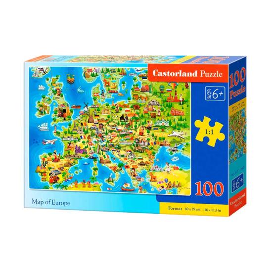 Castorland Karte von Europa Puzzle 100 Teile Castorland Karte von Europa Puzzle 100 Teile