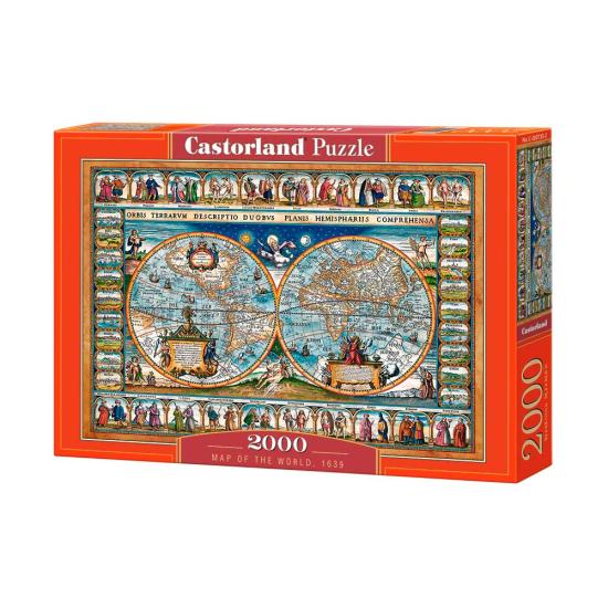 Puzzle Castorland Weltkarte von 1639 von 2000 Teilen