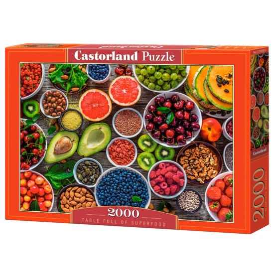 Puzzle Castorland Tisch voller Superfood 2000 Teile