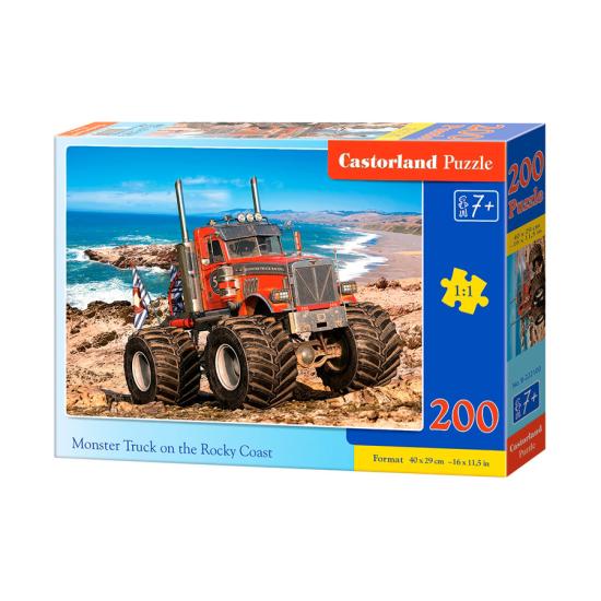 Castorland Monster Truck on Rocky Coast Puzzle mit 200 Teilen