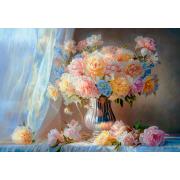 Puzzle Castorland Pastell Pfingstrosen 1500 Teile