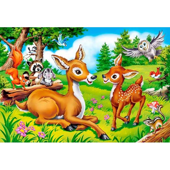 Castorland Kleines Bambi-Hirsch-Puzzle, 40 Teile