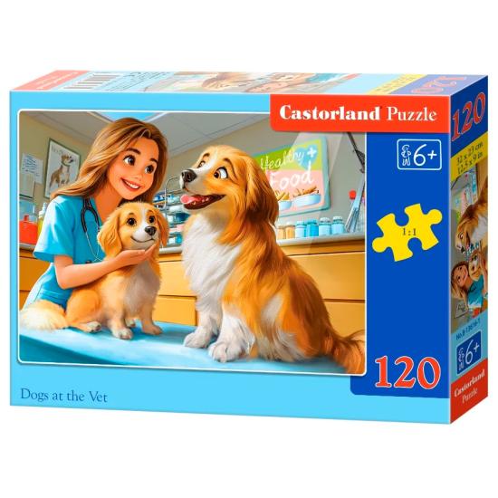 Puzzle Castorland Hunde Beim Tierarzt 120 Teile