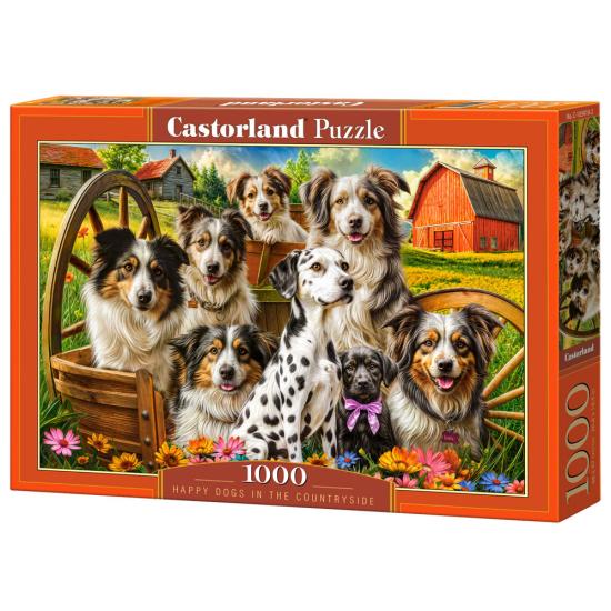 Puzzle Castorland Glückliche Hunde Auf Dem Land 1000 Teile