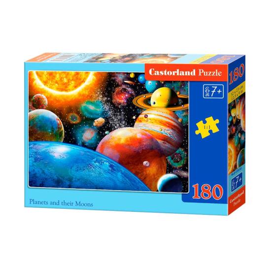 Castorland Puzzle Planeten und ihre Monde mit 180 Teilen