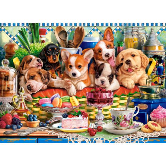 Puzzle Castorland Welpen-Dessert 300 Teile