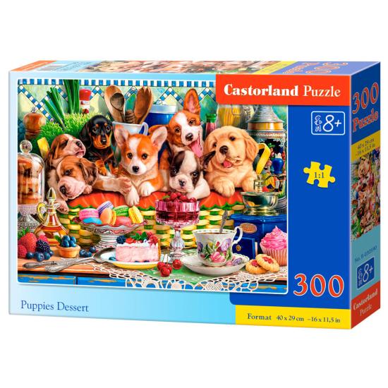 Puzzle Castorland Welpen-Dessert 300 Teile