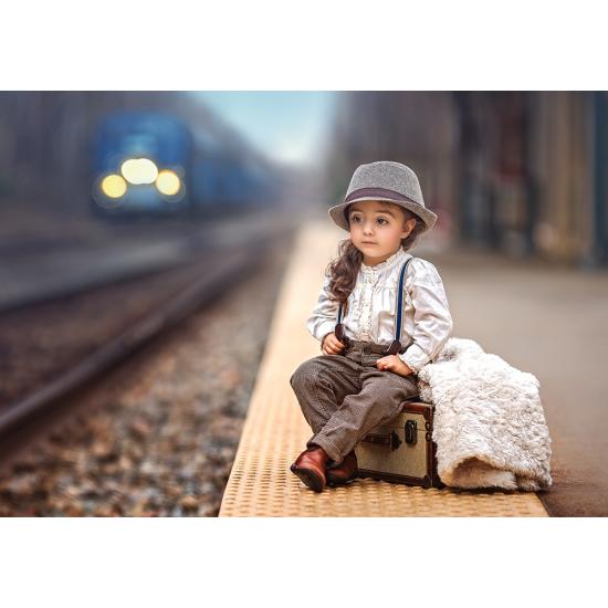 Castorland-Puzzle vorbereitet, um die Welt der 500 Teile zu entd