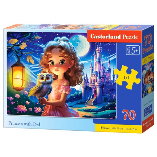 Puzzle Castorland Prinzessin Mit Eule 70 Teile