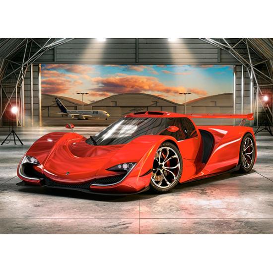 Castorland-Prototyp-Puzzle im Hangar mit 60 Teilen