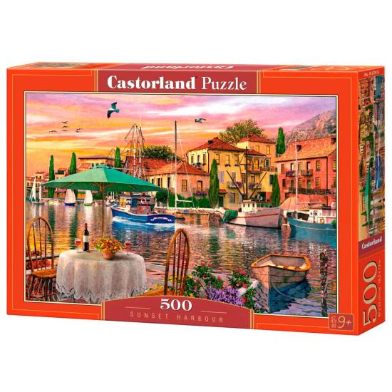 Castorland Hafen bei Sonnenuntergang Puzzle 500 Teile Castorland Hafen bei Sonnenuntergang Puzzle 500 Teile