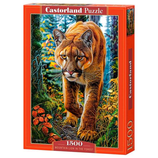 Puzzle Castorland Puma im Wald 1500 Teile
