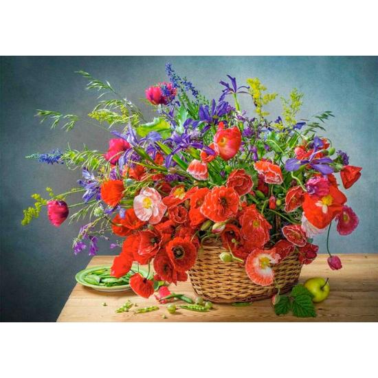 Castorland Puzzle Blumenstrauß mit Mohnblumen 500 Teile