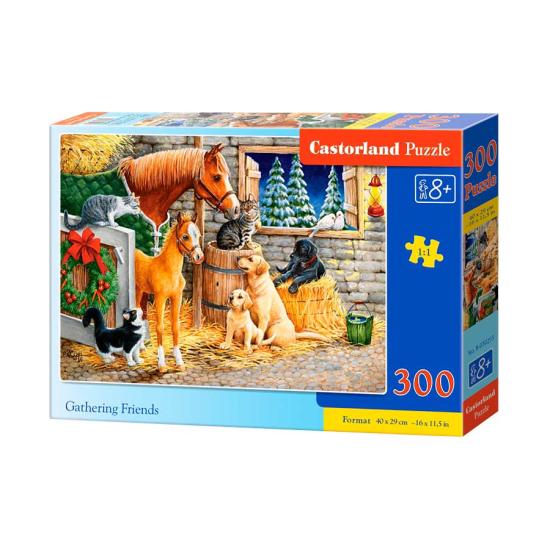Castorland Puzzle Tierfreunde treffen sich 300 Teile
