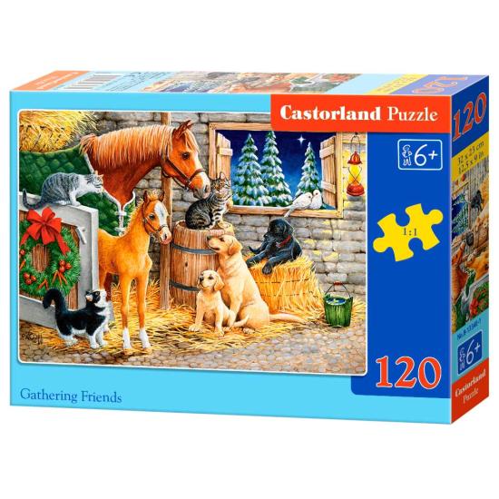 Castorland Puzzle Treffen der Freunde von Corral 120 Teile