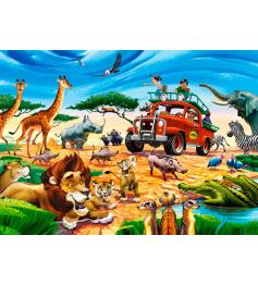 Castorland Safari-Abenteuer-Puzzle mit 180 Teilen.
